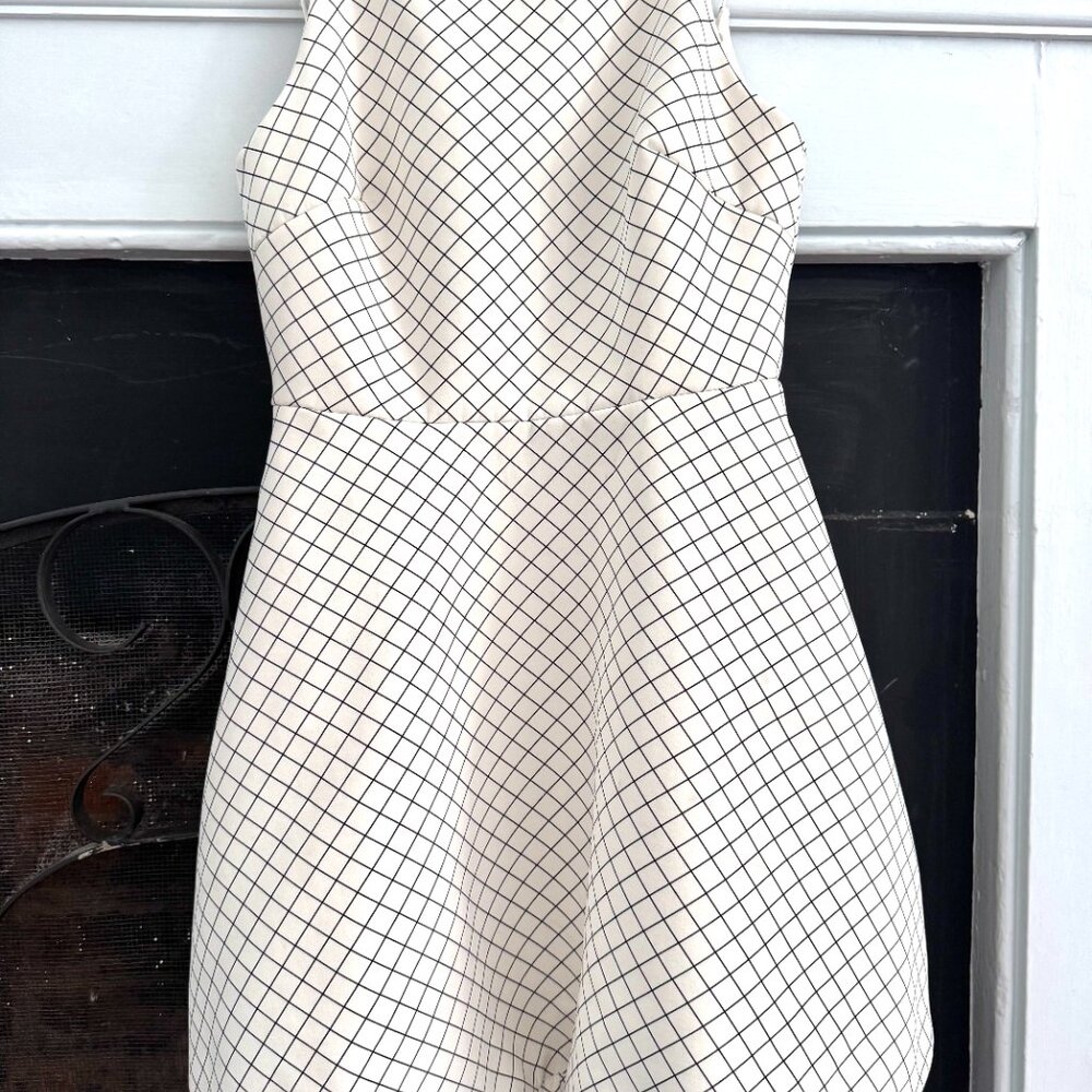 Keepsake Open Back Checkered Mini Dress, Size Small - Picture 4 of 9
